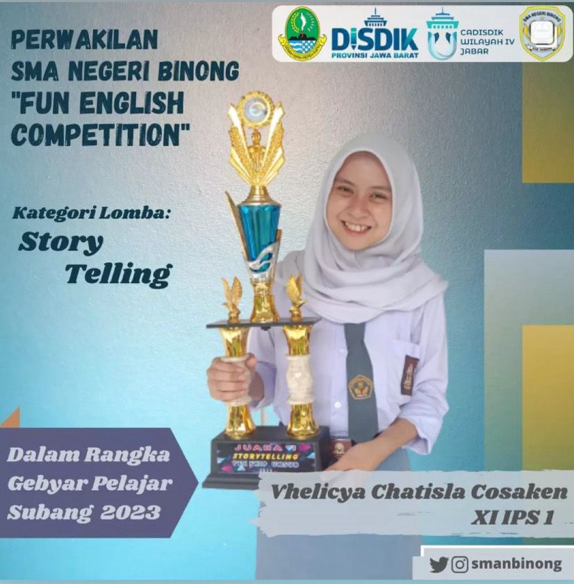 Juara 1 Lomba Story Telling - Fun English Competition (UNSUB)