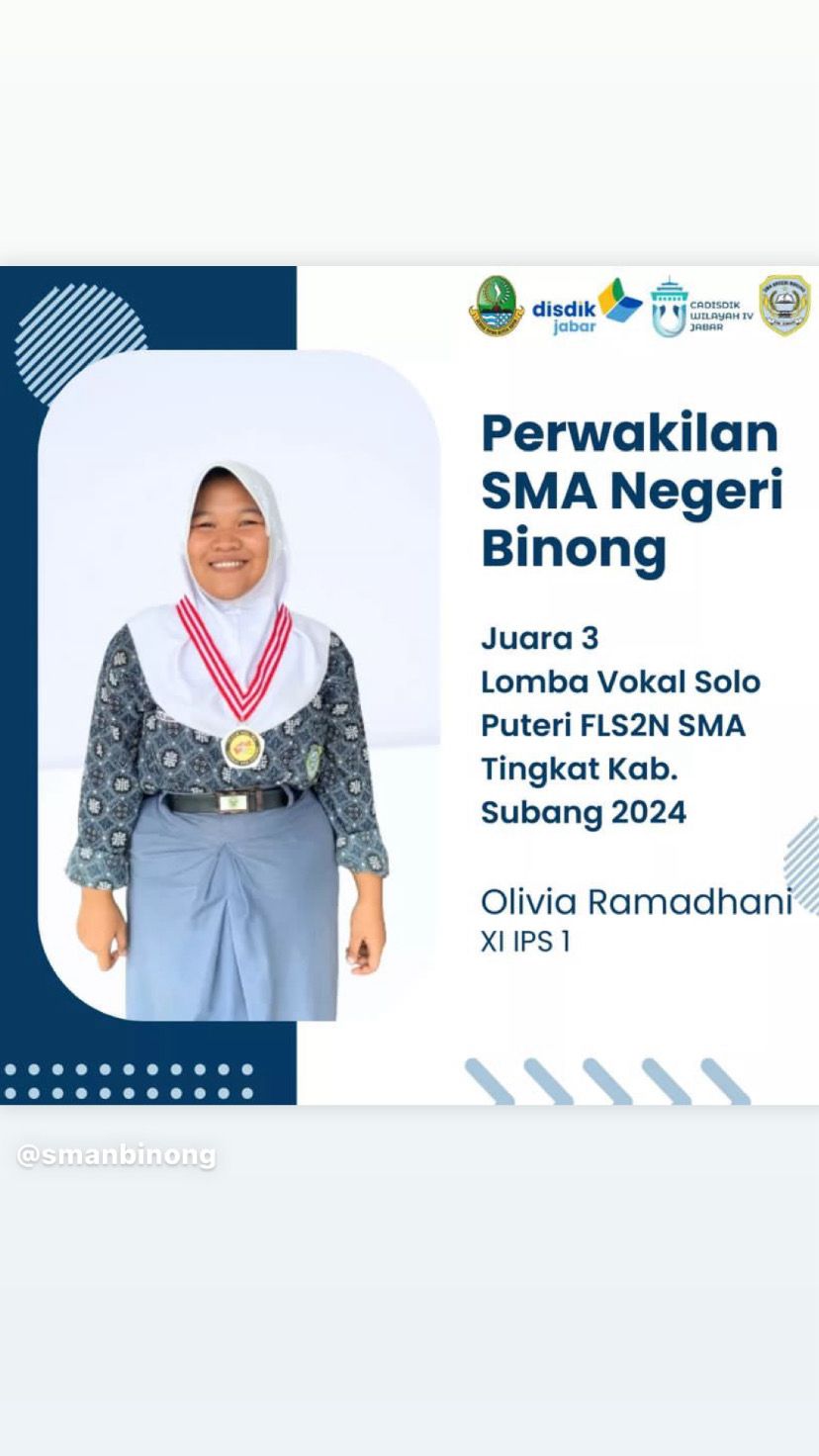 Juara 3 Lomba Vokal Solo Putri FLS2N 2024